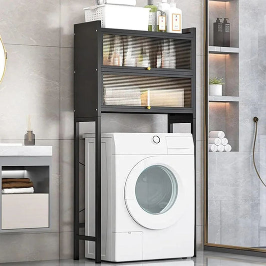 Laundry Room Storage Cabinet Organizer, Washing Machine Storage Rack Holder For Home