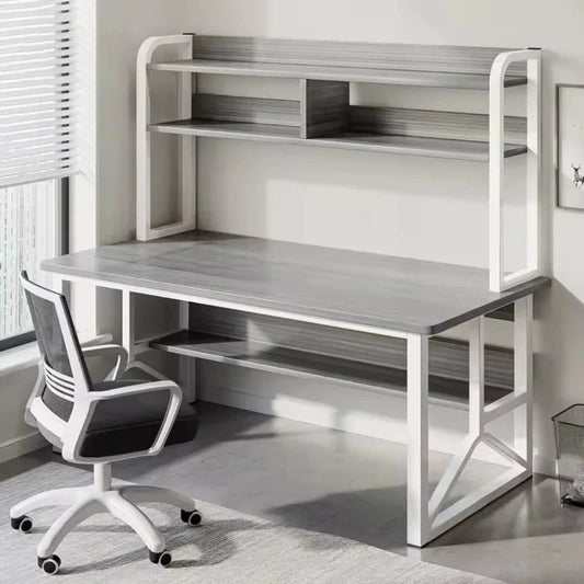 Computer Desk, Creative Study Writing Table, Work Table with Storage Rack