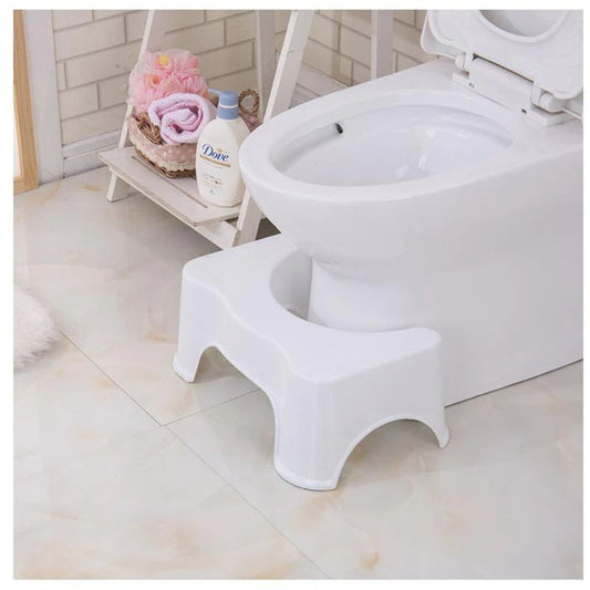 Squat Stool for Western Toilet - Comfortable Non-Slip Squatting Toilet Bathroom Seat Foot Rest Stool