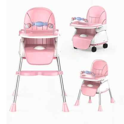 Baby Feeding High Chair, Convertible Baby Chair With Tray, Booster Seat For Infants