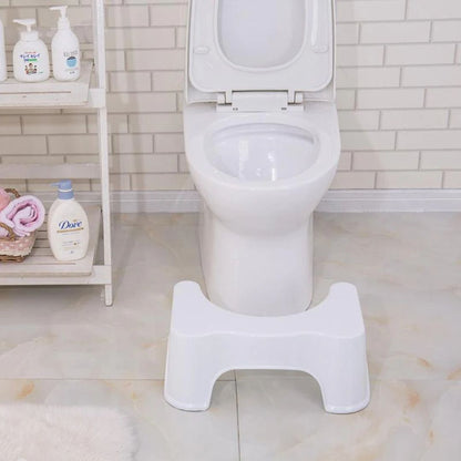 Squat Stool for Western Toilet - Comfortable Non-Slip Squatting Toilet Bathroom Seat Foot Rest Stool
