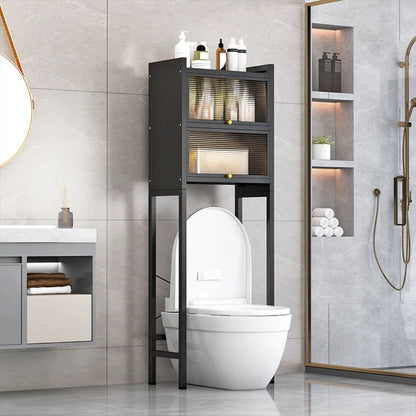 Toilet Storage Cabinet, Over The Toilet Rack Shelf, Space Saving Bathroom Organizer