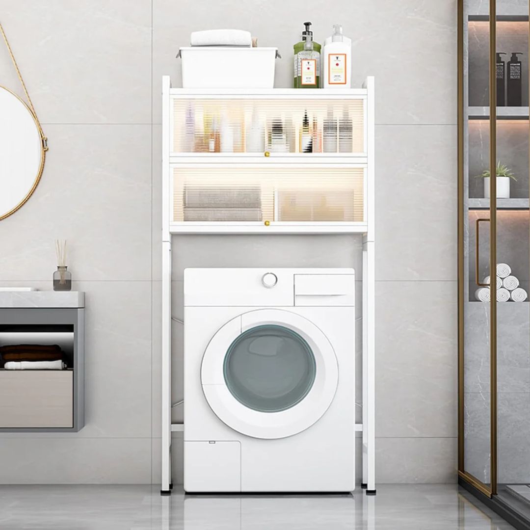 Laundry Room Storage Cabinet Organizer, Washing Machine Storage Rack Holder For Home