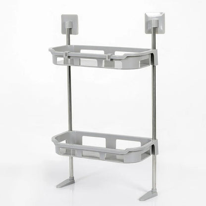 Punch-free Storage Shelf Above Toilet with Support Feet, Toilet Organizer Rack