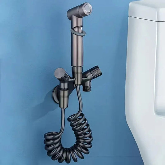 Dual Control Hand Shower, Bidet Bathroom Faucet, Wall Mounted Sprayer for Toilet