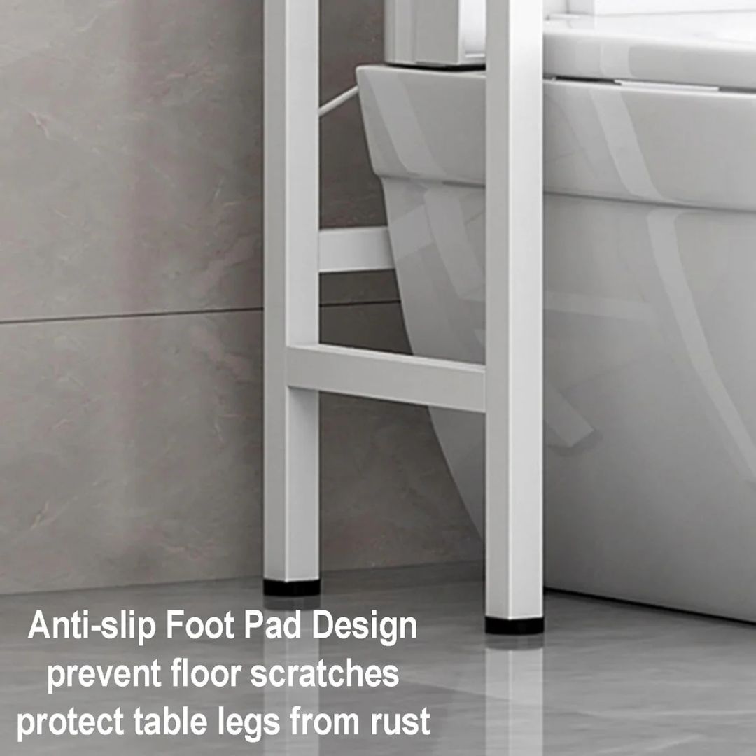 Toilet Storage Cabinet, Over The Toilet Rack Shelf, Space Saving Bathroom Organizer
