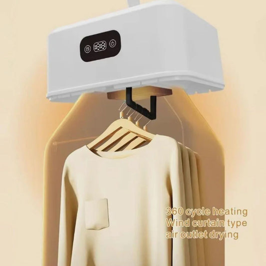 Folding Electric Cloth Drying Heater, Portable Smart Cloth Dryer Rack Stand