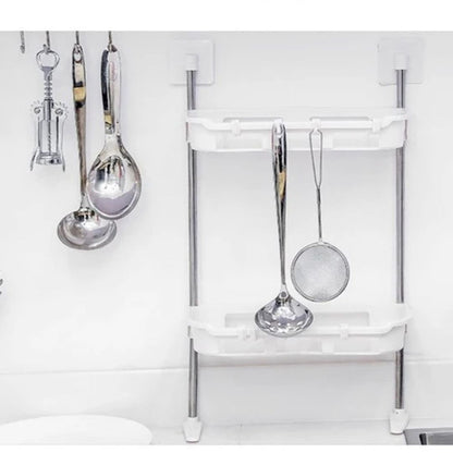 Punch-free Storage Shelf Above Toilet with Support Feet, Toilet Organizer Rack