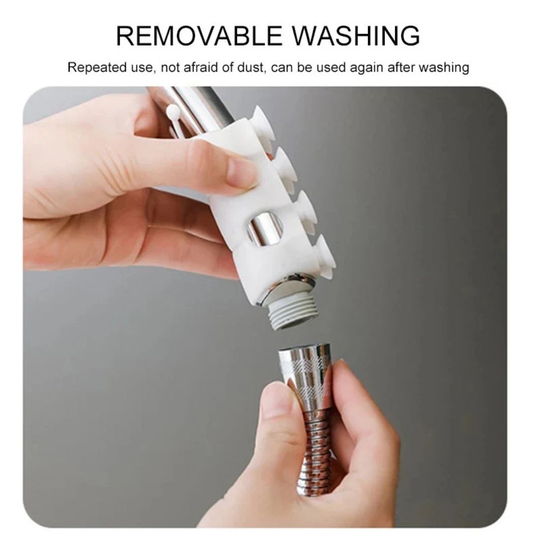 Silicone Suction Cup Wall Mount No Drilling Shower Head Holder