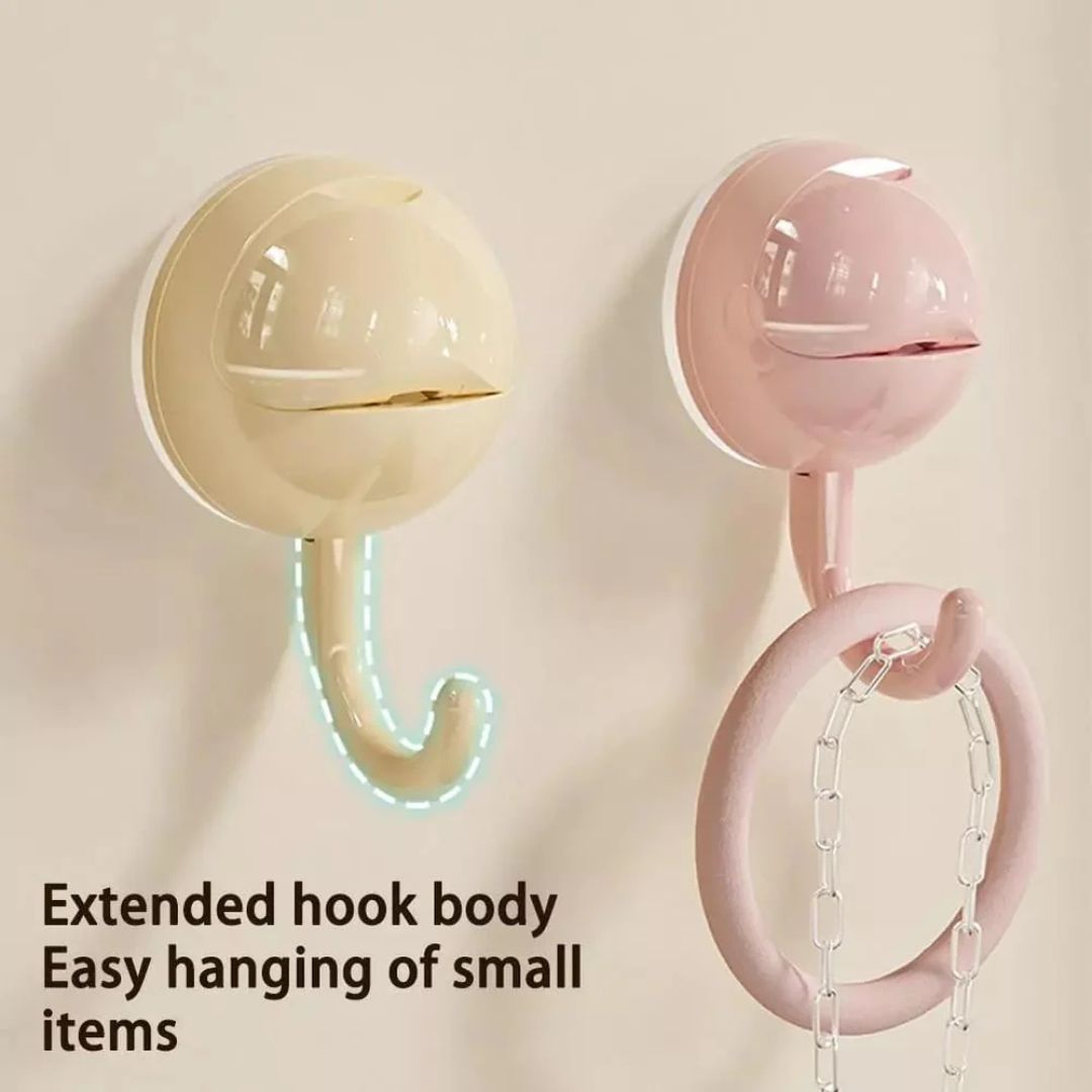 Reusable Suction Cup Hook, Hanger Hook Clip for Bathroom and Kitchen Organization