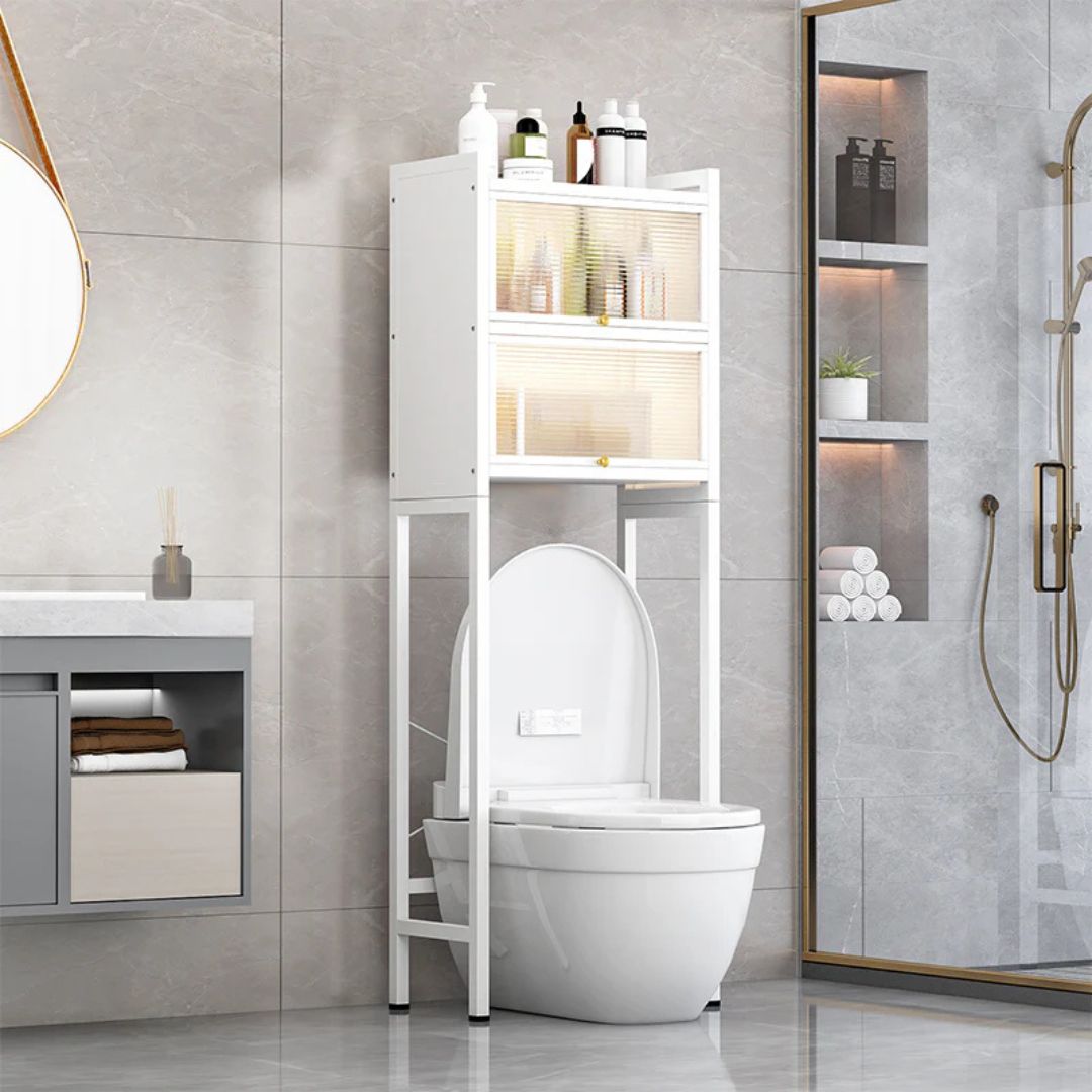 Toilet Storage Cabinet, Over The Toilet Rack Shelf, Space Saving Bathroom Organizer