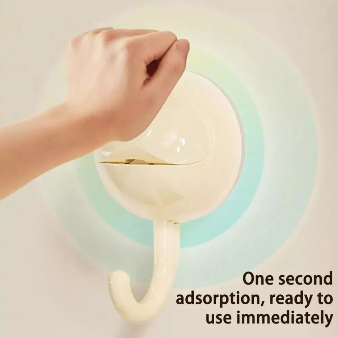 Reusable Suction Cup Hook, Hanger Hook Clip for Bathroom and Kitchen Organization