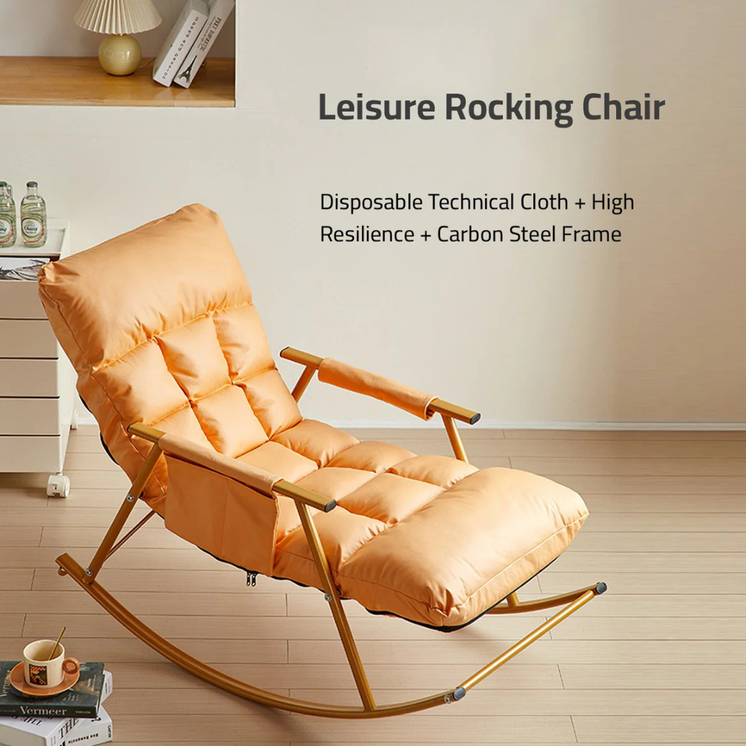 Modern Rocking Chairs with Leg Rest - Recliner Armchair Sofa for Living Room and Bedroom Comfort