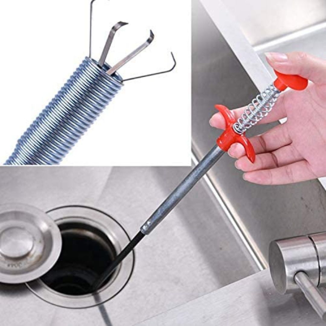 Multifunctional Cleaning Claw, 120 cm Hair Drain Clog Remover Tool for Kitchen Sink, Bathroom Tub, Toilet