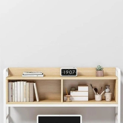 Computer Desk, Creative Study Writing Table, Work Table with Storage Rack