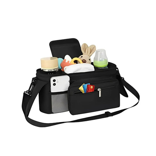 Stroller Organizer Bag, Stroller Storage Bag with Shoulder Strap