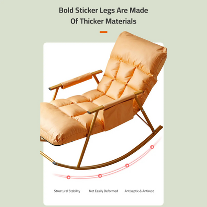 Modern Rocking Chairs with Leg Rest - Recliner Armchair Sofa for Living Room and Bedroom Comfort