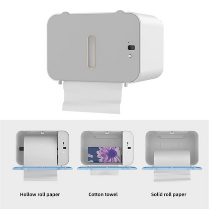 Automatic Tissue Dispenser Box, Smart Sensor Wall Mounted Toilet Paper Dispenser