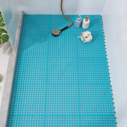 Non-Slip Bathroom Shower Mat, Mesh Square Floor Mat