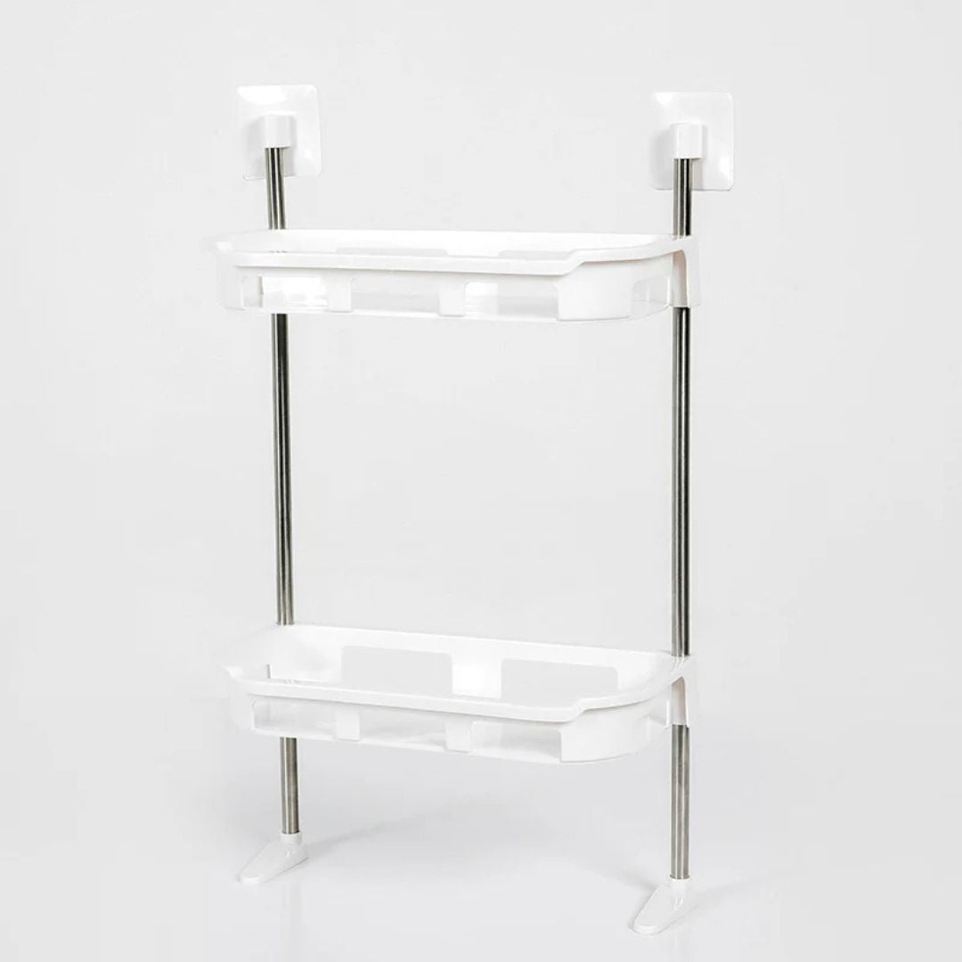 Punch-free Storage Shelf Above Toilet with Support Feet, Toilet Organizer Rack