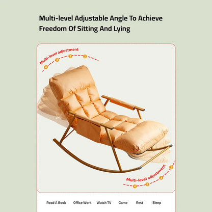 Modern Rocking Chairs with Leg Rest - Recliner Armchair Sofa for Living Room and Bedroom Comfort