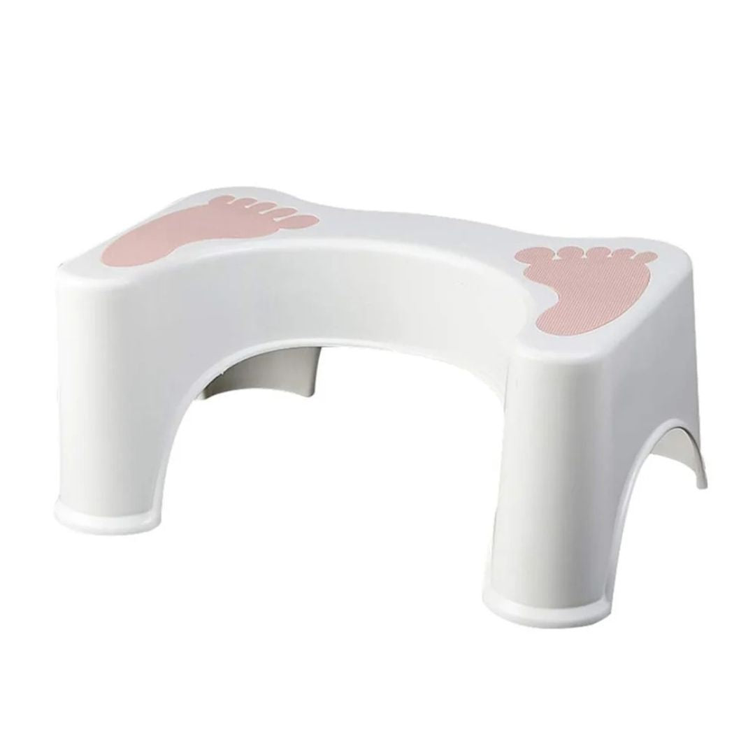 Squat Stool for Western Toilet - Comfortable Non-Slip Squatting Toilet Bathroom Seat Foot Rest Stool