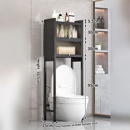 Toilet Storage Cabinet, Over The Toilet Rack Shelf, Space Saving Bathroom Organizer