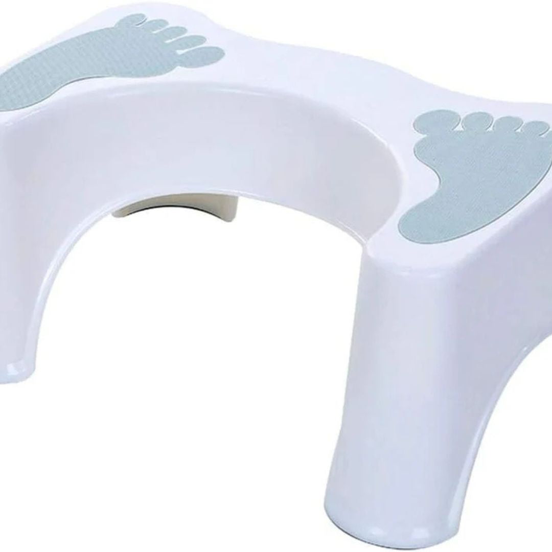 Squat Stool for Western Toilet - Comfortable Non-Slip Squatting Toilet Bathroom Seat Foot Rest Stool