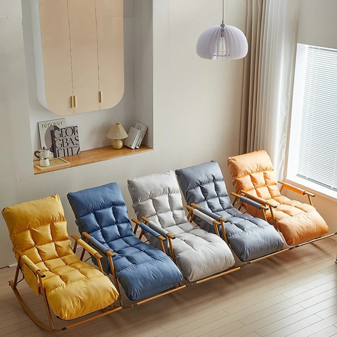 Modern Rocking Chairs with Leg Rest - Recliner Armchair Sofa for Living Room and Bedroom Comfort