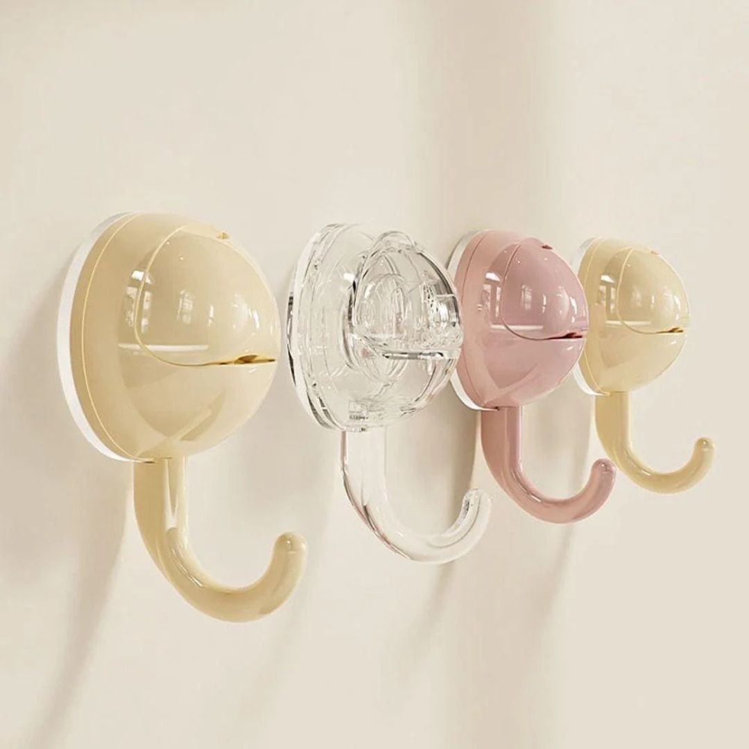Reusable Suction Cup Hook, Hanger Hook Clip for Bathroom and Kitchen Organization